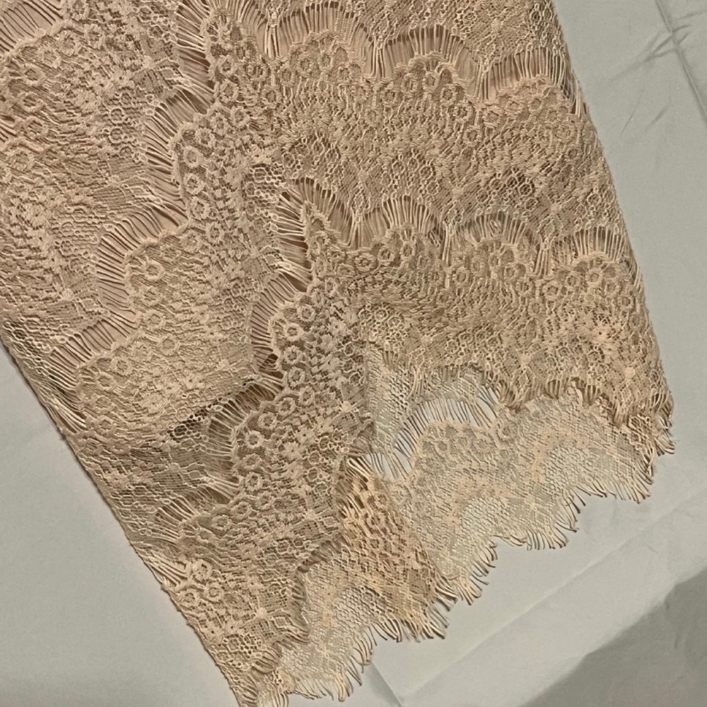 S Free People Cream Crochet Lace Midi Slip Lined Dress.  Intimately Free People - Picture 5 of 14